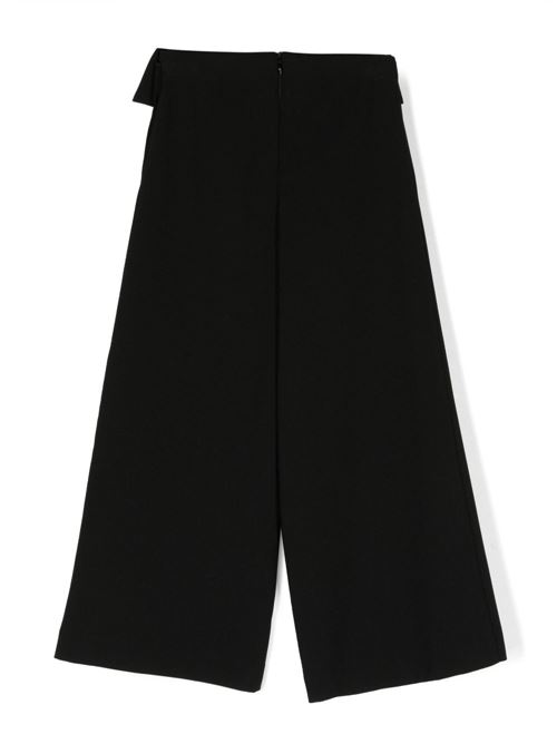 PANTALONE CROPPED CON TASCHE E CHARM GA85 NERO ELISABETTA FRANCHI La Mia Bambina | EFPA200 0 GA085/N000